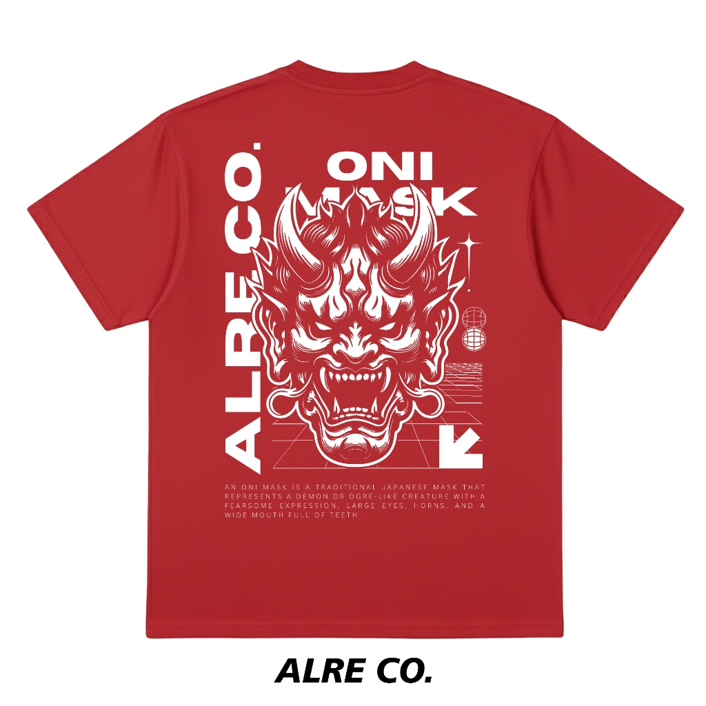 ลาเร โค. เสื้อยืด Regular Fit 24s - Oni Mask