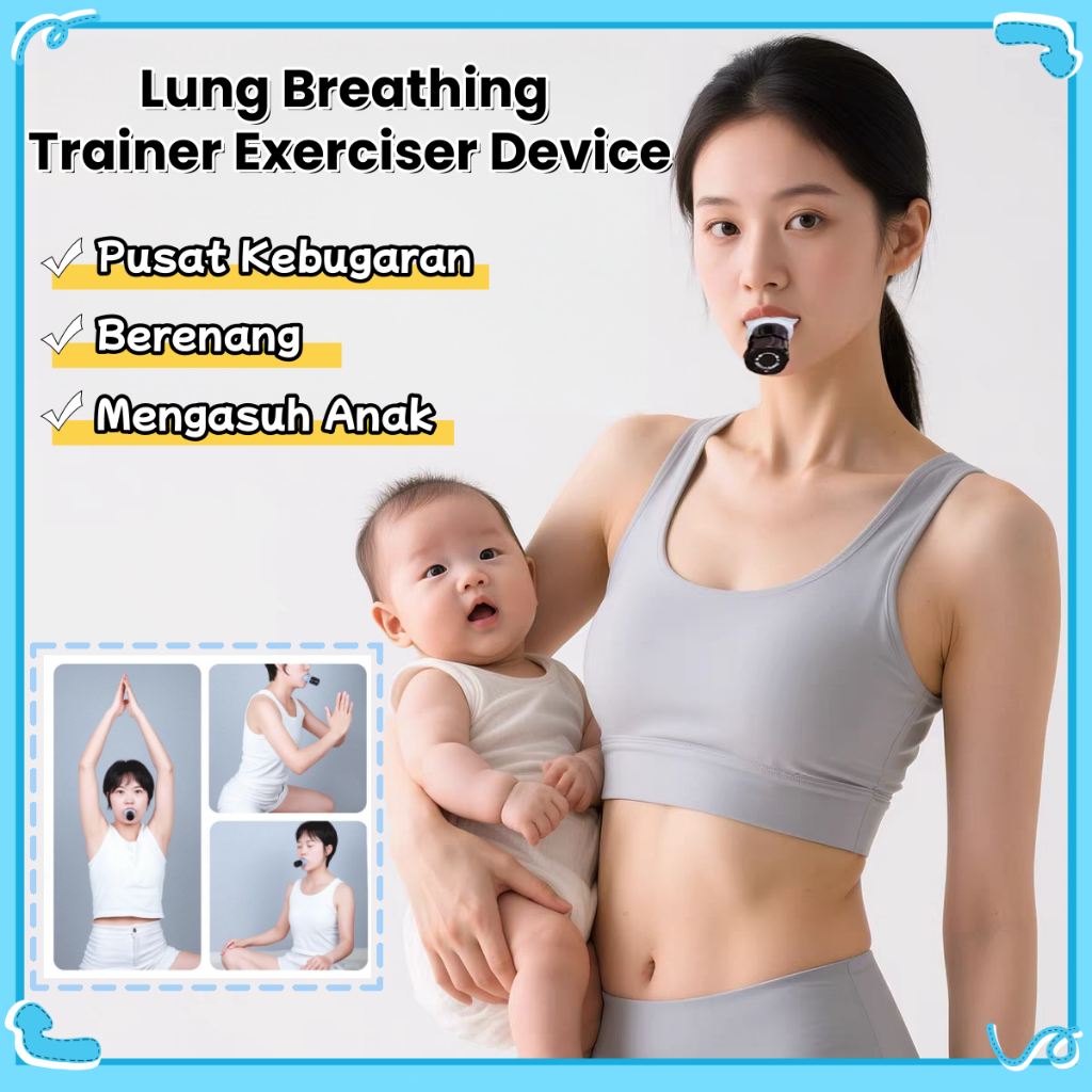 Bagus boy Breathing Lung Trainer Respiratory Trainer Original Diving Breathing Trainer ทําจากซิลิโคน