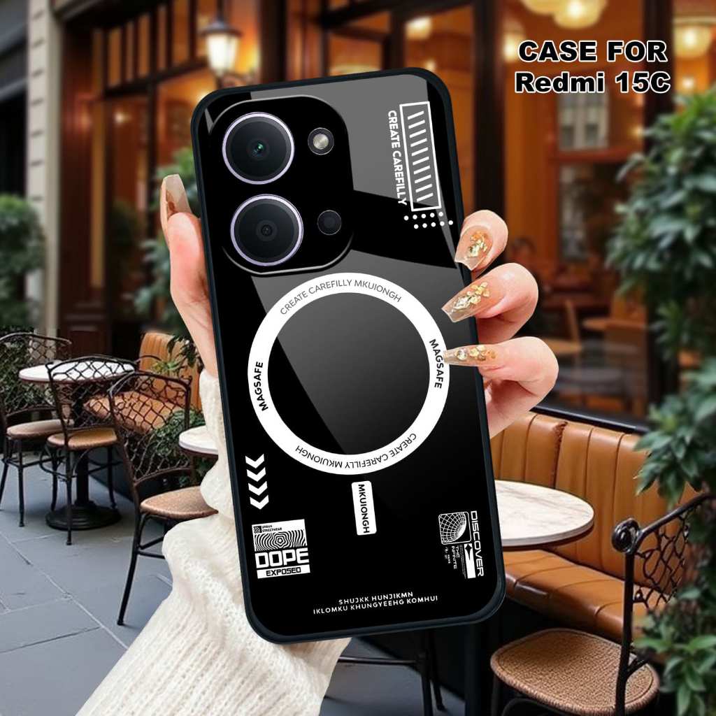 HP [AR57] ล่าสุด REDMI 15C REDMI 15 4G NOTE 15 PRO เคสมือถือ - Redmi 15C Glass Softcase - เคส Redmi 