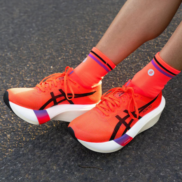 ถุงเท้าวิ่ง SHYU - ถุงเท้าแข่ง ลูกเรือครึ่งเสี้ยวและไตรมาสดั้งเดิม สีจับคู่ล่าสุดสําหรับ Supershoes