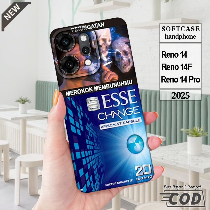 เคส OPPO RENO 14 _OPPO RENO 14F _OPPO RENO 14 PRO _เคสซิลิโคนสีดําใสยืดหยุ่นสุดเท่