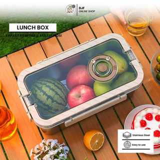 Kotak Makan Stainless Steel Anti Tumpah dan Kedap Udara, Cocok untuk Bekal Kantor