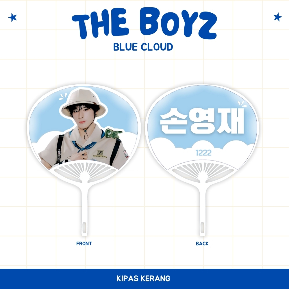 THE BOYZ SHELL UCHIWA FAN IDOL KPOP UNOFFICIAL JACOB HYUNJAE JUYEON KEVIN SUNWOO ERIC