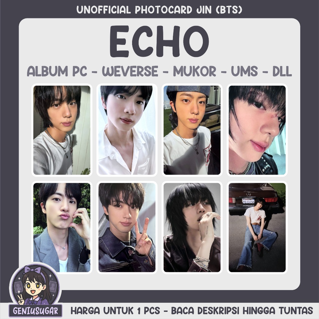 [JIN BTS] ECHO UNOFFICIAL PHOTOCARD