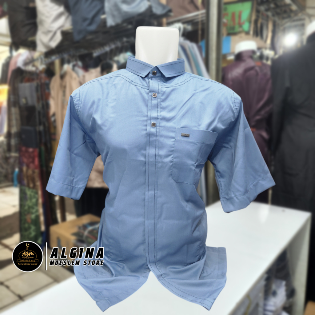 ปุ่มแขนสั้นสี Koko Al Waf Thailand | Al Wafa ชุดเดรสมุสลิมแขนสั้นพิเศษระดับพรีเมียม