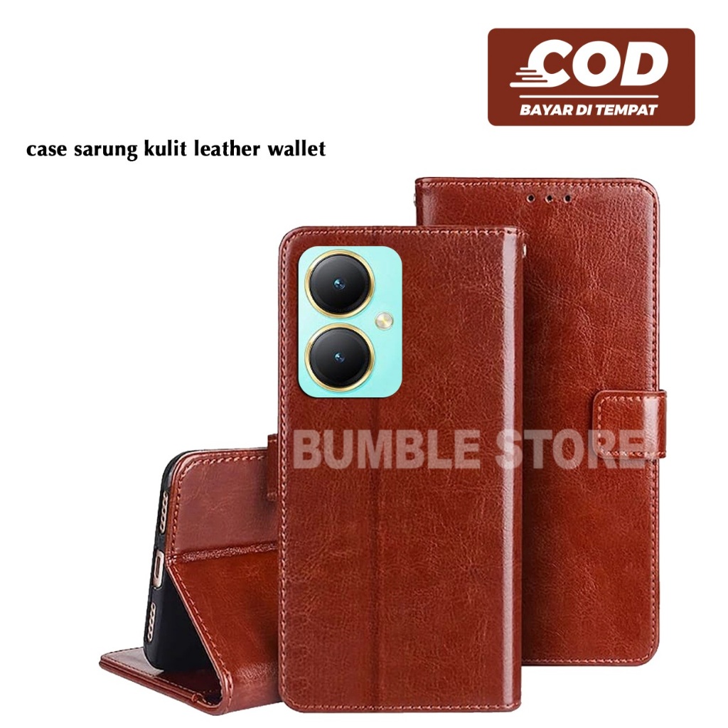 Softcase Case Flip Cover Leather Book Cover Vivo Y27 4G Vivo Y28 4G Vivo Y29 4G