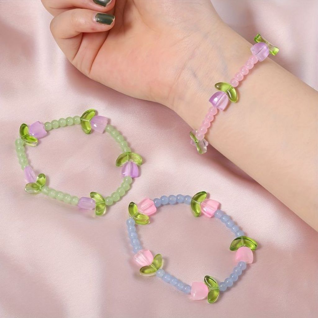 TULIP BRACELET/BRACELET/ BEADS BRACELET
