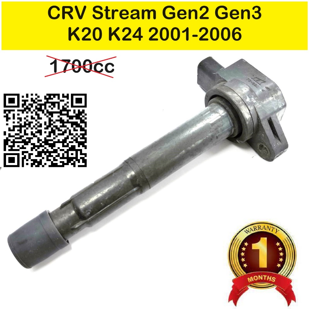 Honda CRV Stream Gen2 k20 k24 คอยล์จุดระเบิด Barokah