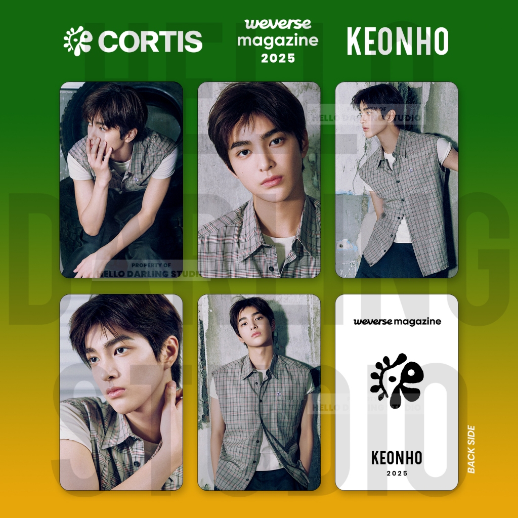 ชุดโฟโต้การ์ด Cortical KEONHO Weverse 2025 ไม่เป็นทางการ พัดลมทํา.
