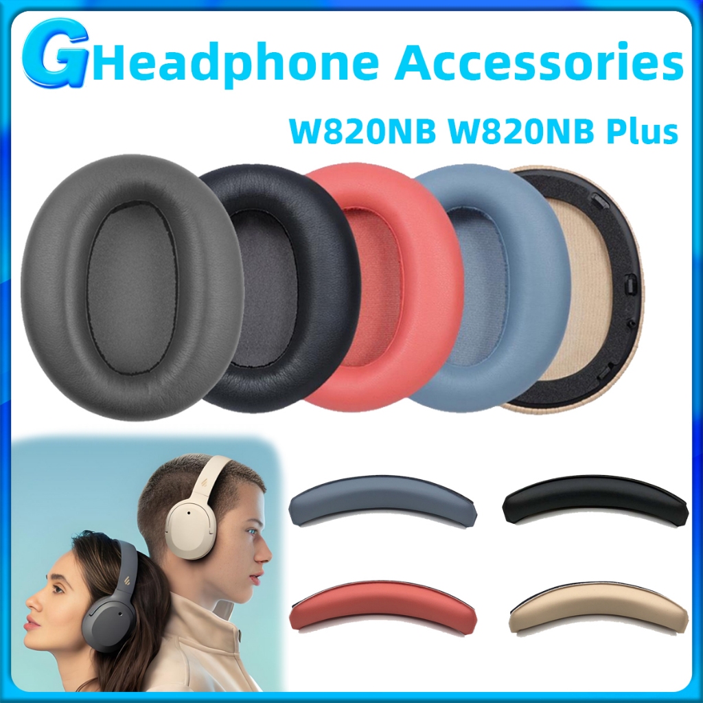 หลากหลายสี Earpad Earcup สําหรับ Edifier W820NB W820NB Plus หูฟังอุปกรณ์เสริม Over-ear หูฟังสีต่างๆอ