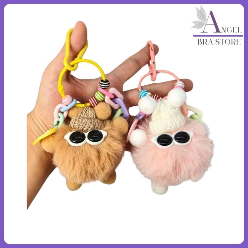GANTUNGAN Angle_brastore - Cute Balls Pet Little Monsters Phone Strap พวงกุญแจตกแต่งกระเป๋า
