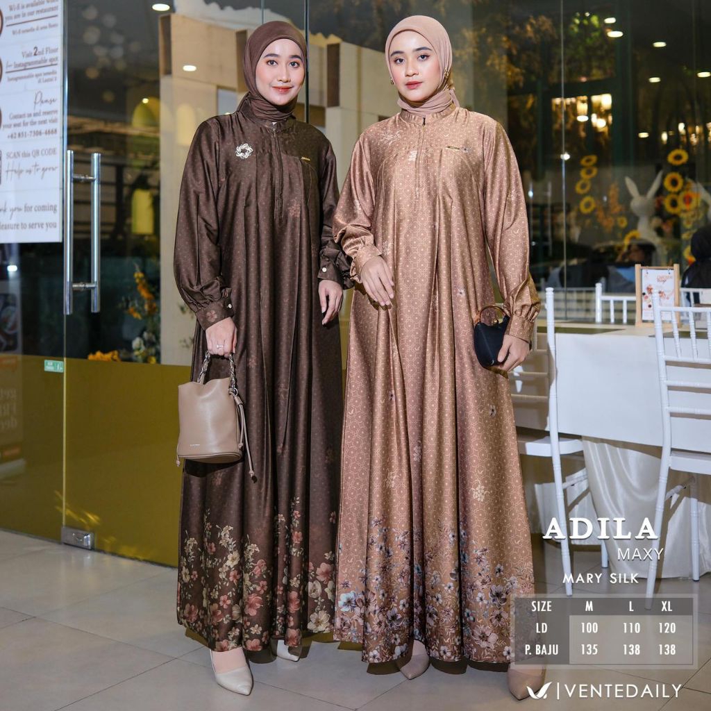 ใหม่ ADILA MAXY | Gamis ผู้หญิงคุณภาพ by SENTE