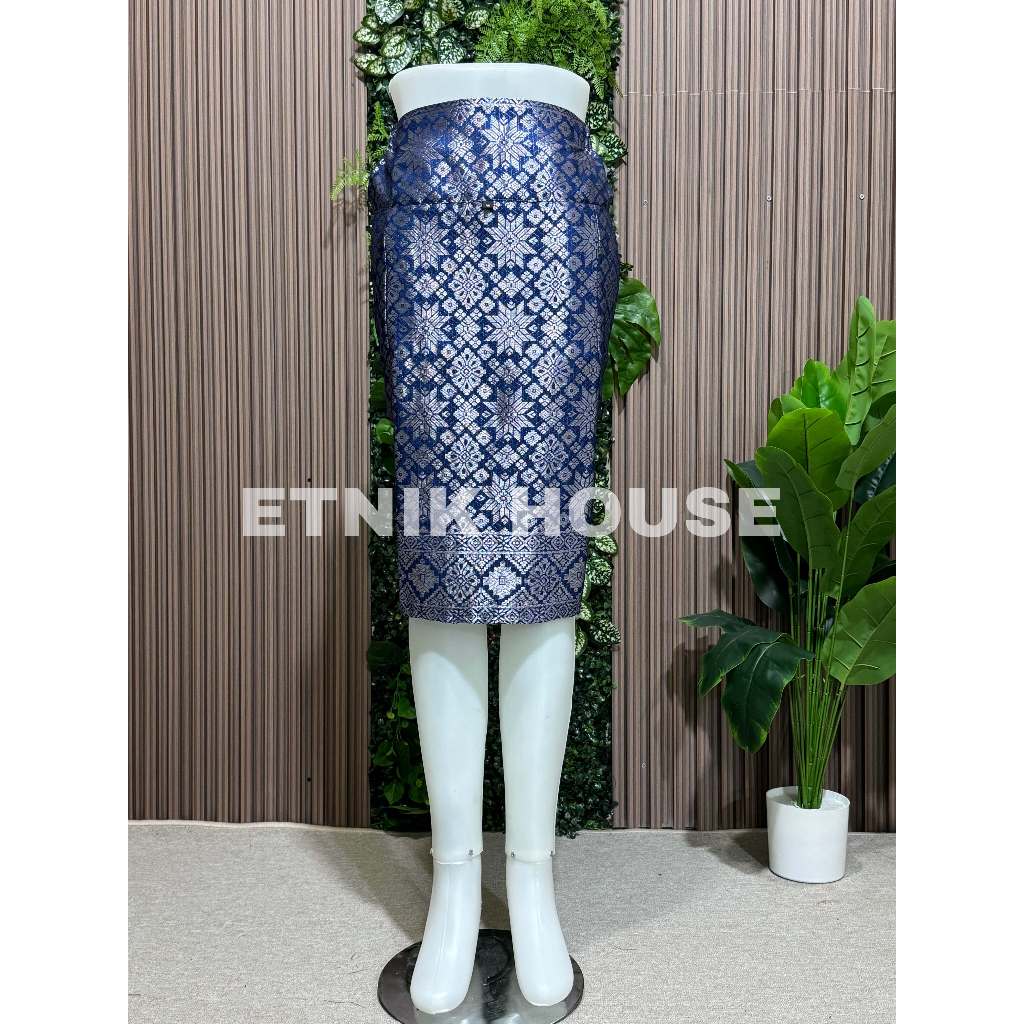 SKIRT SPAN WITH FURING SHORT/SHORT SPAN SKIRT/BANGKOK SONGKET SKIRT