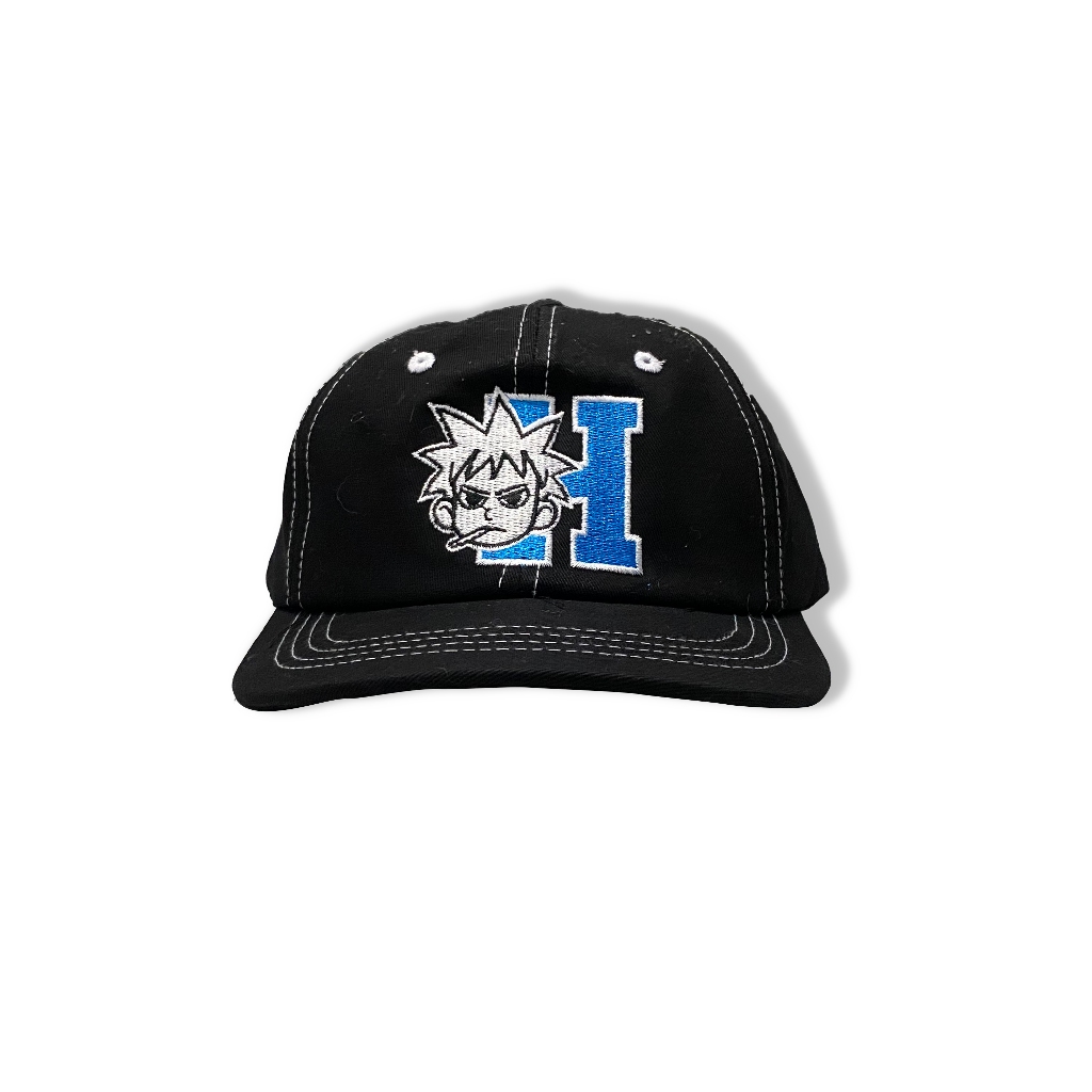 Smoky Black Contrast Stitch 6 แผงหมวก - Heliad Arkein