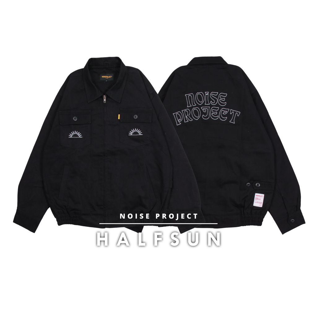 Halfsun Noise Project Canvas Jacket Premium Canvas Jacket เสื้อแจ็คเก็ตผู้ชาย