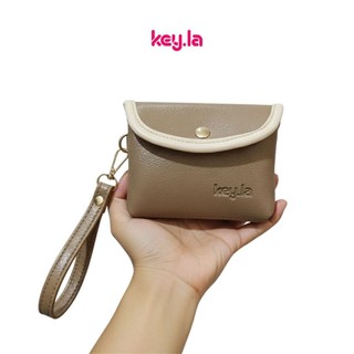 KEY.LA | YORIKO DOMPET KOIN WANITA 2 RUANG Muat Kartu,Uang,Koin, Bahan Kulit Premium Waterproff