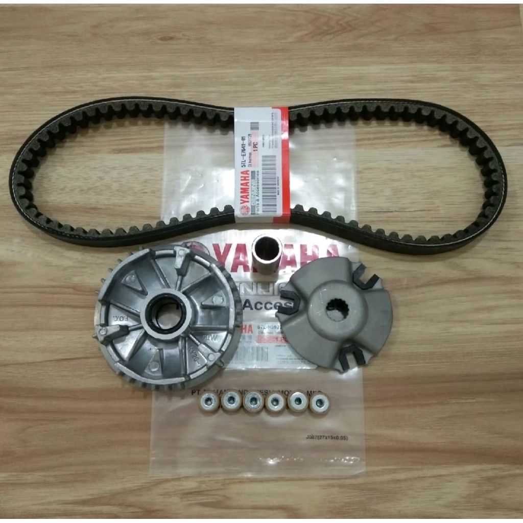 CVT Package 4 รายการ Roller Housing + Fan + Roller + Vanbelt Yamaha Mio Sporty, Mio Smile, Soul, คาร