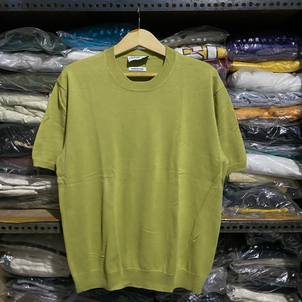 HIJAU Logan Kr Knit S/S สีเขียว ไซส์ L 67x56