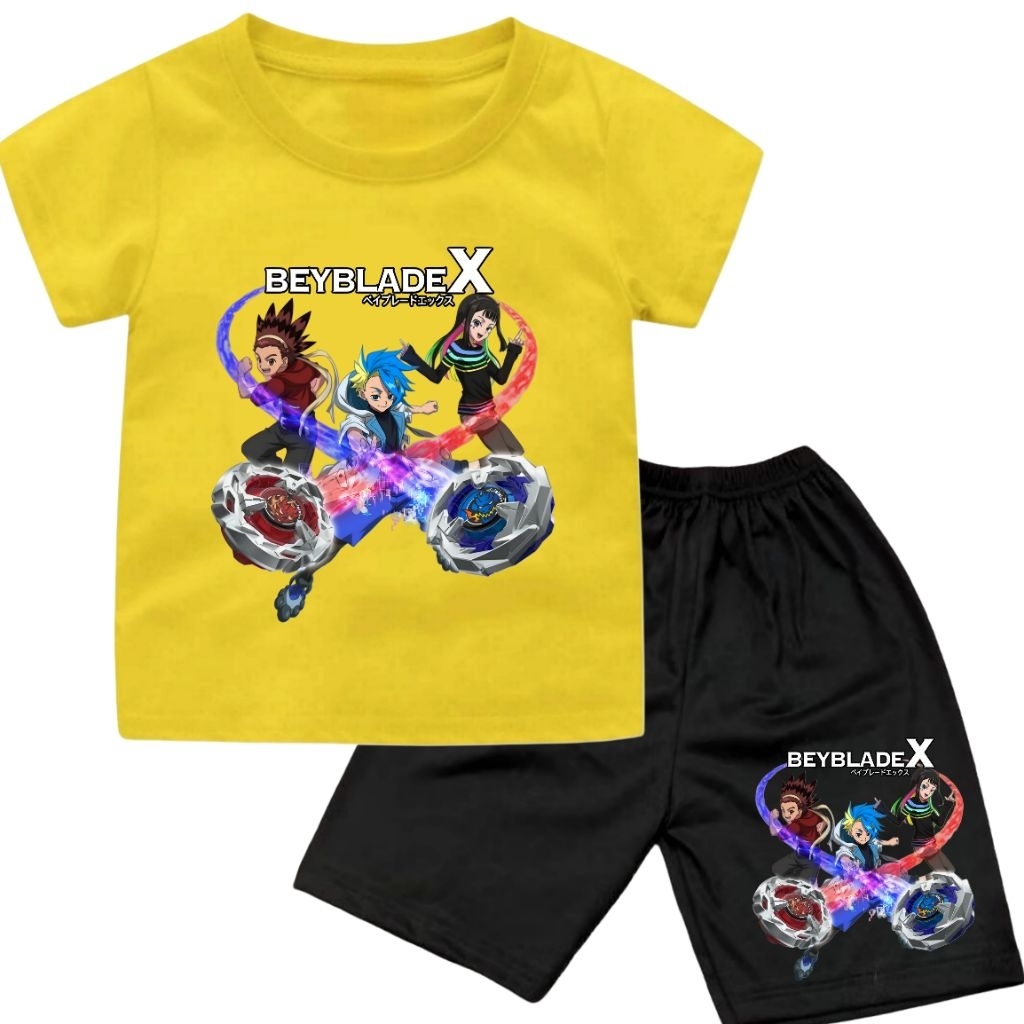 BEYBLADE X ชุดเสื้อยืดชาย ไซส์ XS-3XL