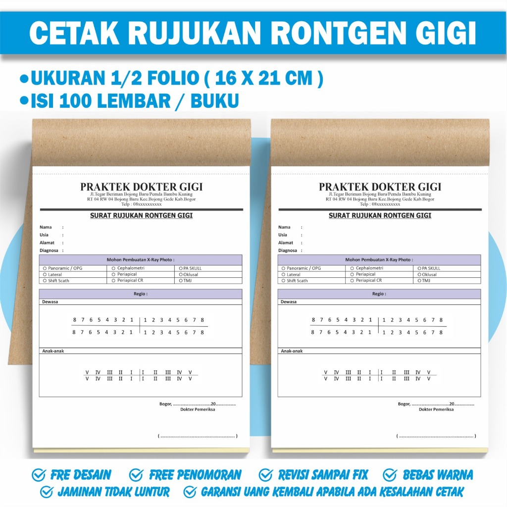 Rujuk@n R0ntgen G แบบกําหนดเอง!จี! ขนาด 1/2 folio / A5