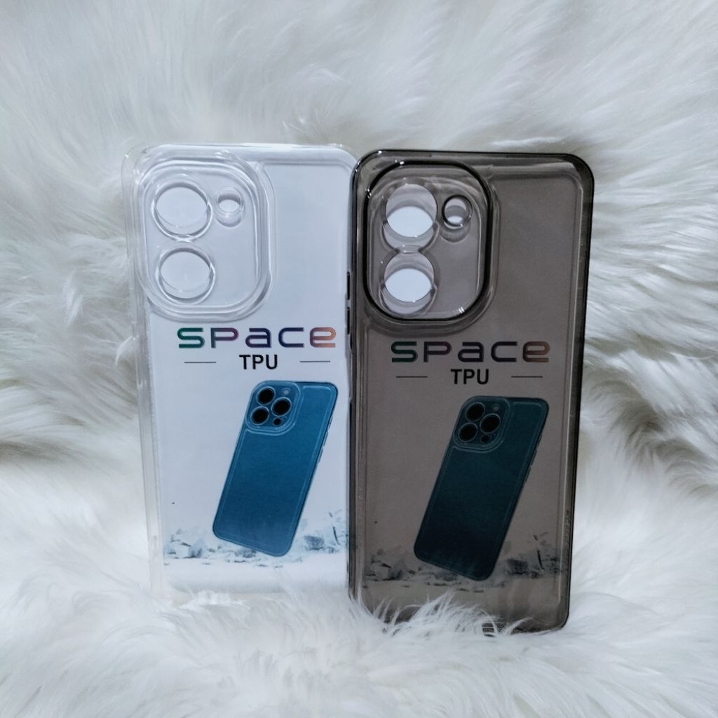 Realme C33 Silicone SoftCase Casing Space Tpu Original Clear Bening Hitam Hitam
