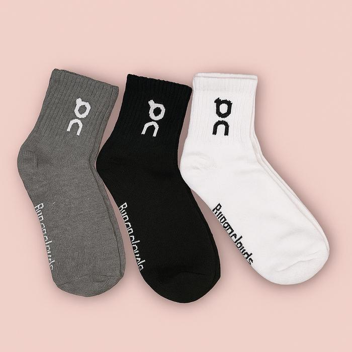 HA ถุงเท้า 3 ชั้น OC Oncloud Premium 3 คู่สําหรับวิ่งมาราธอนยาวจ๊อกกิ้งสั้น