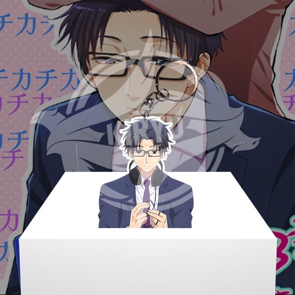 HP GANTUNGAN Anime Hirotaka Nifuji Keychain - Wotaku ni Koi wa Muzuashii - พวงกุญแจอะคริลิค - พวงกุญ