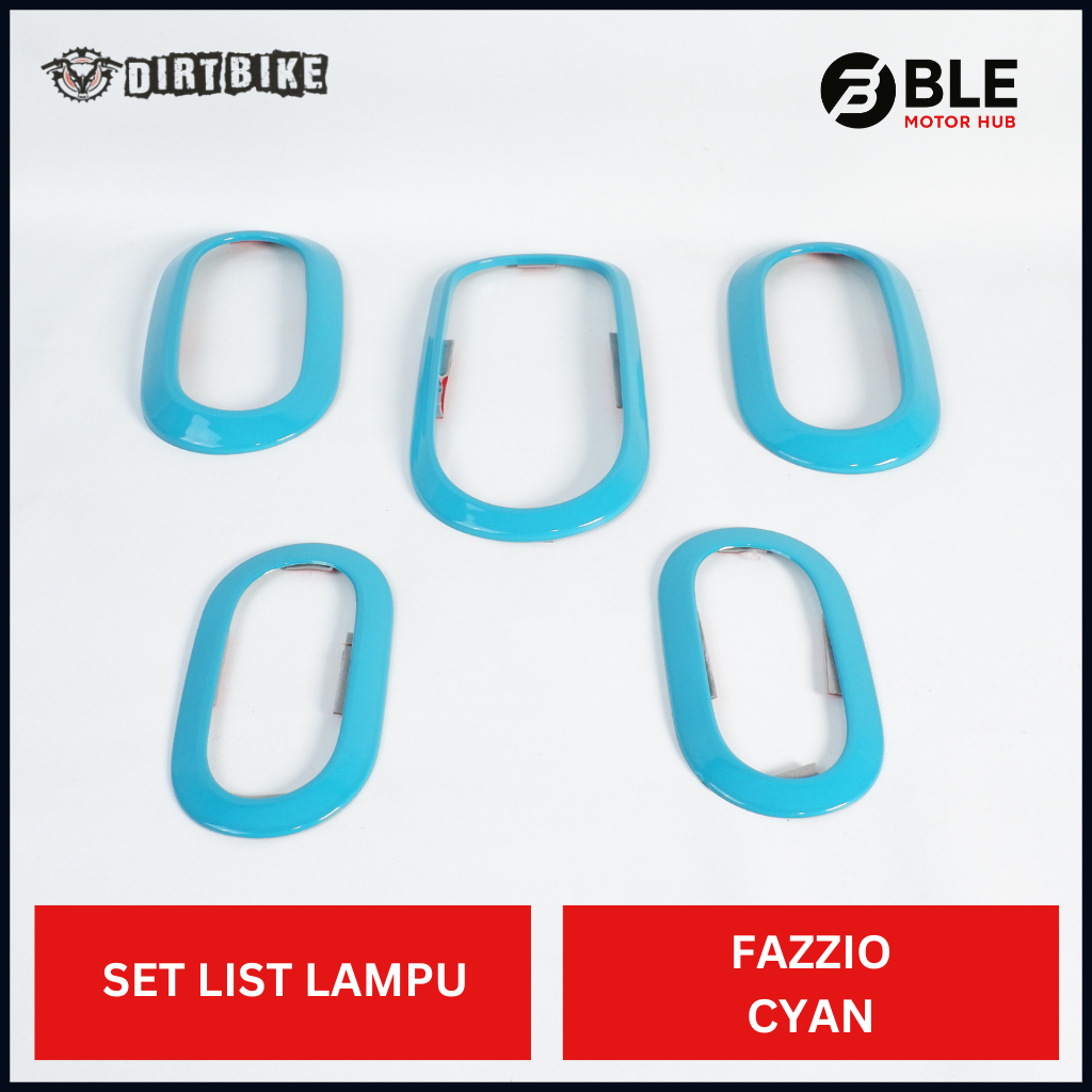 ชุดครอบไฟ Dirtbike Fazzio Cyan | BLE มอเตอร์ฮับ