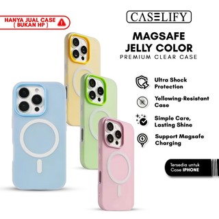 CASELIFY MagSafe Jelly Color case compatible with iphone case 11 12 13 14 15 16 pro plus max