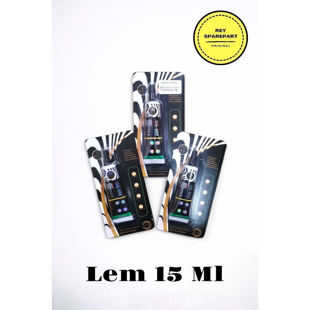 LAYAR OG SUPER OG888 หน้าจอสัมผัสสีดํา LCD GLUE กาวสัมผัสคุณภาพ