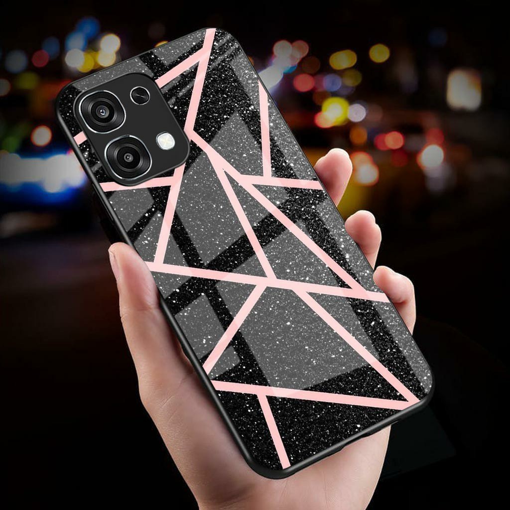 Softcase Glass Glitter Glass สําหรับ OPPO A6 PRO - Casing Hp OPOO A6 PRO - K36