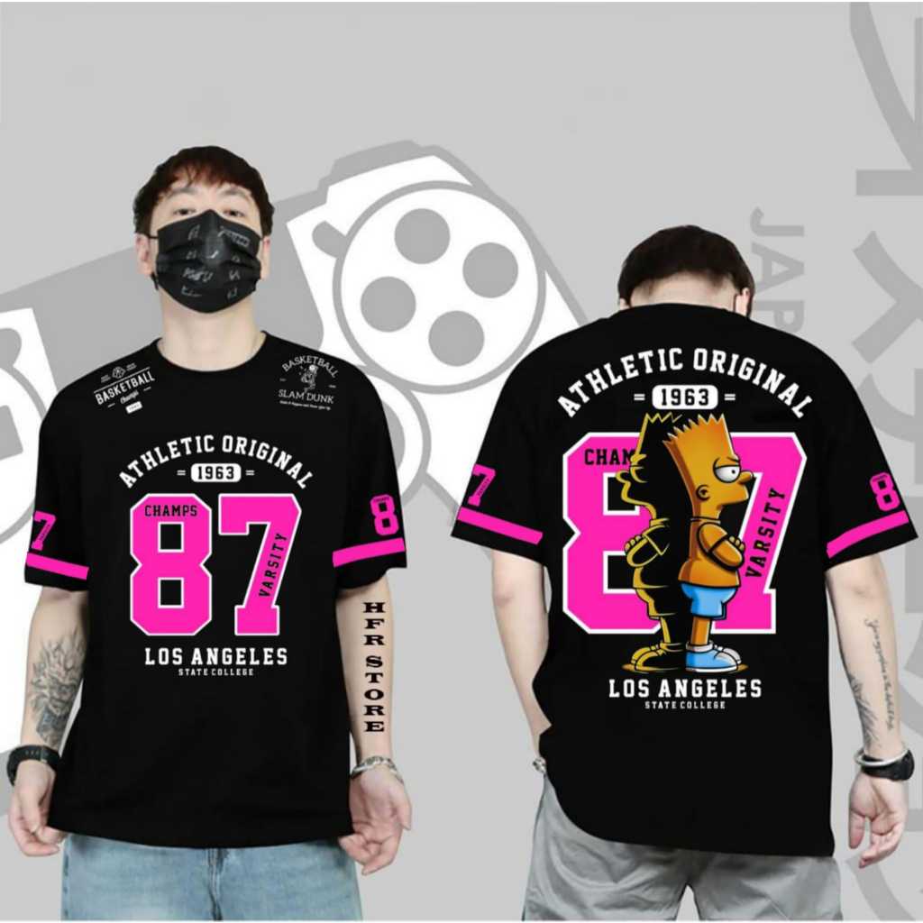 เสื้อยืด 87 SIMSONS/CURRENT VIRAL PICTURE MOTIF เสื้อยืด/SHORT-SLEEVED COTTON COMBED 30S เสื้อยืด