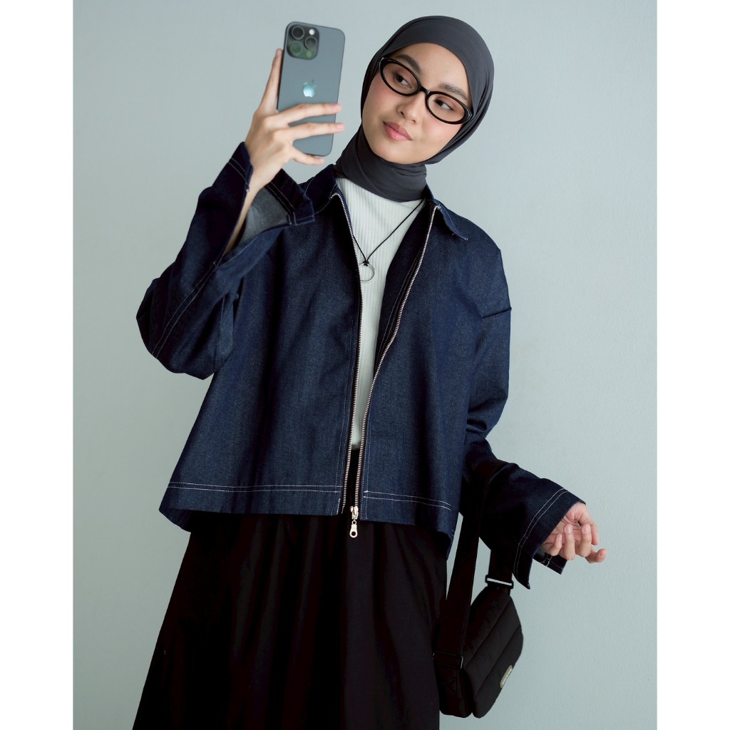 Myrubylicious PARVIN DENIM JACKET CODE 6814 | ท็อปส์ซูของผู้หญิง
