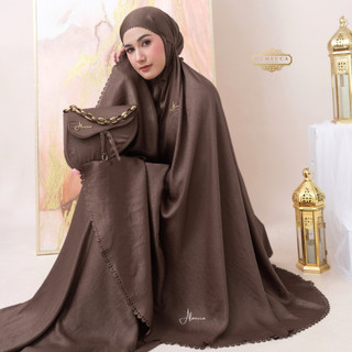 ALMECCA - Mukena Dewasa 2in1 Premium Santorini Shimer Qaireen Series Almecca