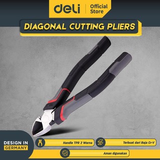 Deli Premium Pliers/Tang Potong 7" Desain Warna Merah Premium DL10210X