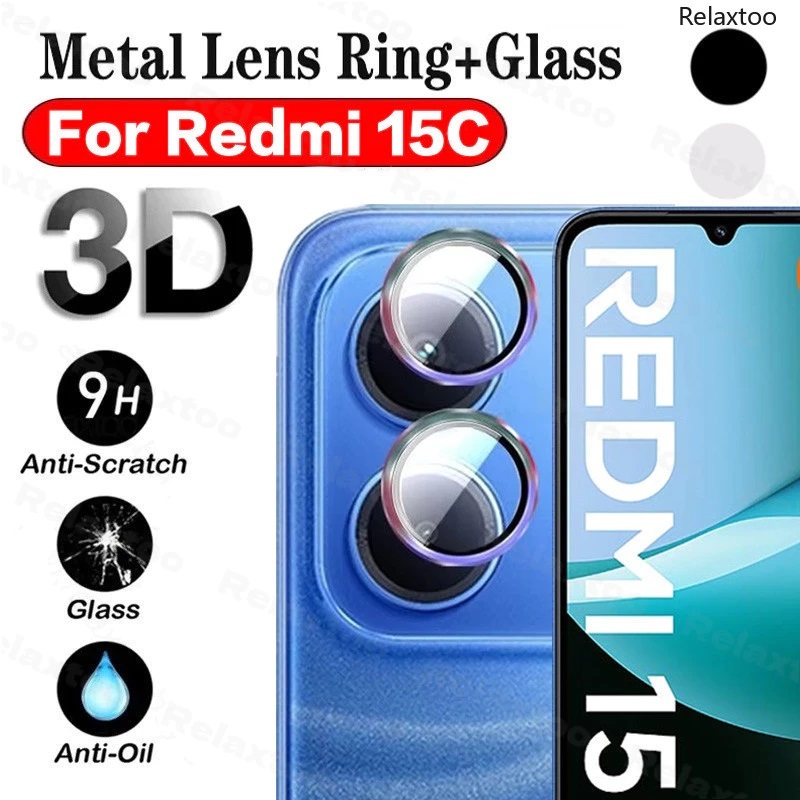 IDEA CASE - REDMI 15C RING เลนส์โลหะ EAGLE EYE ANTI-SCRATCH กล้องเลนส์ PROTECTOR สําหรับ CELLPHONE