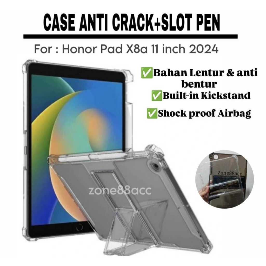 เคส Honor Pad X8a / Honor pad x8a ปลอก / Honor Pad X8a ซิลิโคน / Honor pad x8a softcase / เคสปากกาสไ