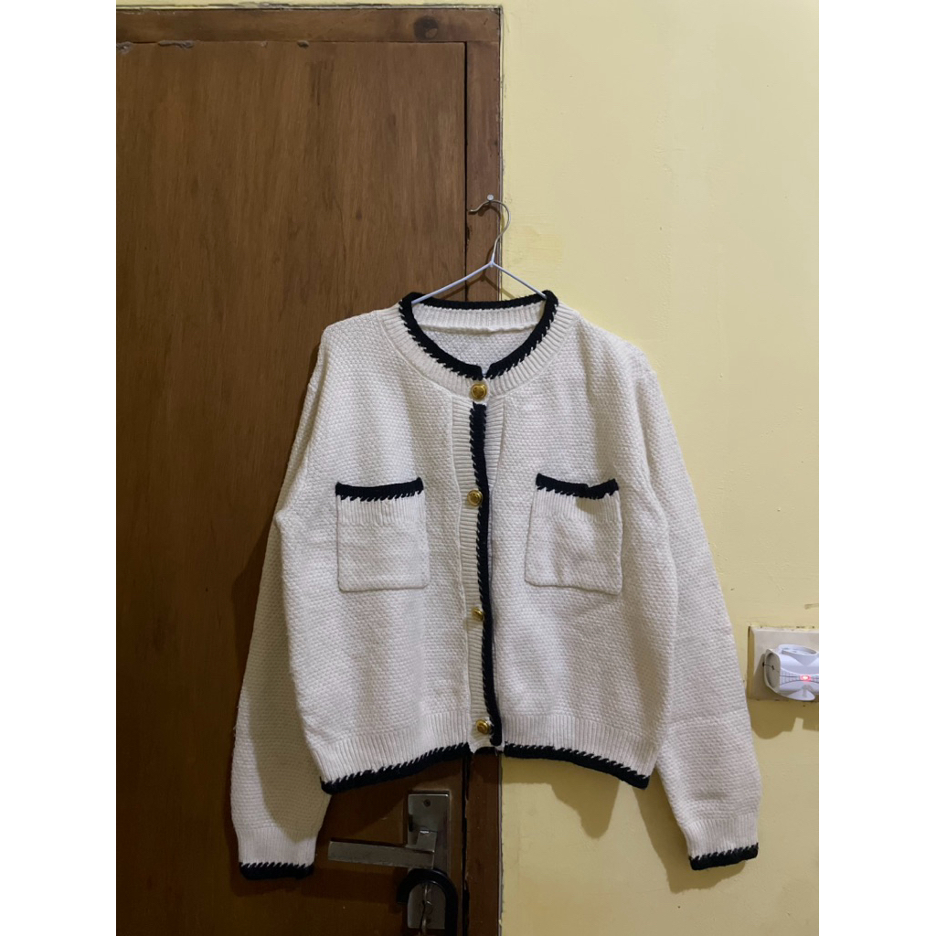 PRELOVED PREMIUM CARDIGAN, CABLE CARDIGAN, STRIPE CARDIGAN