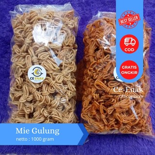 Mie Gulung Pedas Daun Jeruk 1kg - Cemilan Kiloan Kriuk Bumbu Medok Viral