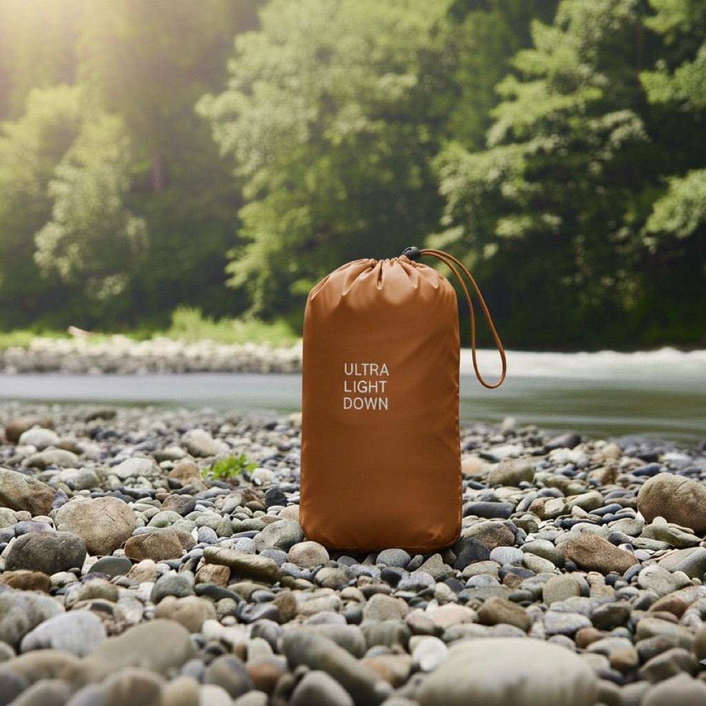 UNIQLO Stuff Sack Ultralight Down | กระเป๋าใส่เสื้อแจ็คเก็ตขนห่าน | กระเป๋าเก็บของ | คาราเมลคาราเมล