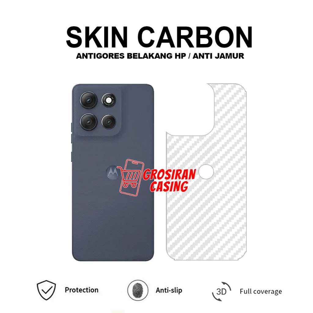 Moto G86 Power Moto G06 Power Skin Carbon 3D Anti-scratch Back Skin Carbon Moto G86 Power Moto G06 P