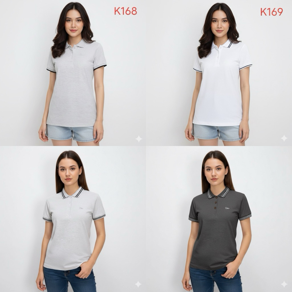 เสื้อโปโลผู้หญิง K168 K169 K170 K171 Jack Rabit