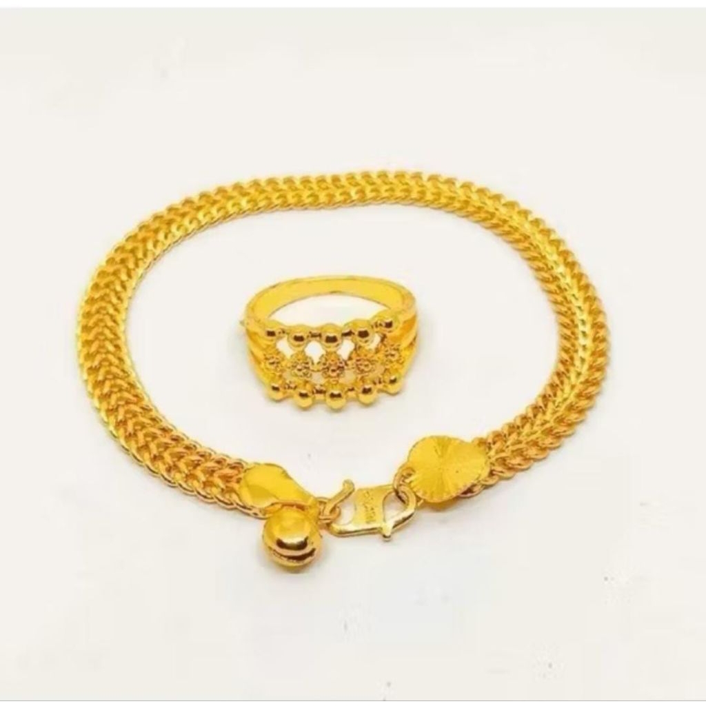 CENTIPEDE MOTIF BRACELET ฟรีแหวนสีทอง 24K และ