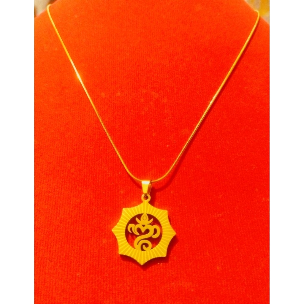 OMKARA LINE ANTI-RUST TITANIUM NECKLACE