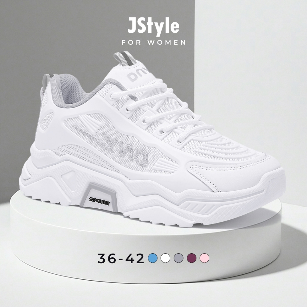 JS รองเท้าผ้าใบลําลองผู้หญิงรองเท้ากีฬารองเท้า Zumba รองเท้าผ้าใบผู้หญิงสไตล์เกาหลี SP-175C