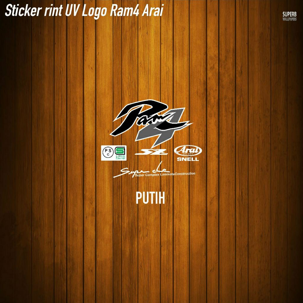 Ram4 ARAI สติ๊กเกอร์พิมพ์ลายโลโก้ UV