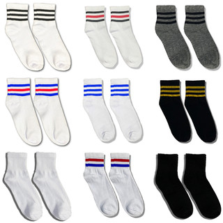 Kaos Kaki Oldschool Motif Hitam Putih Pria Panjang WIJAYA SOCKS