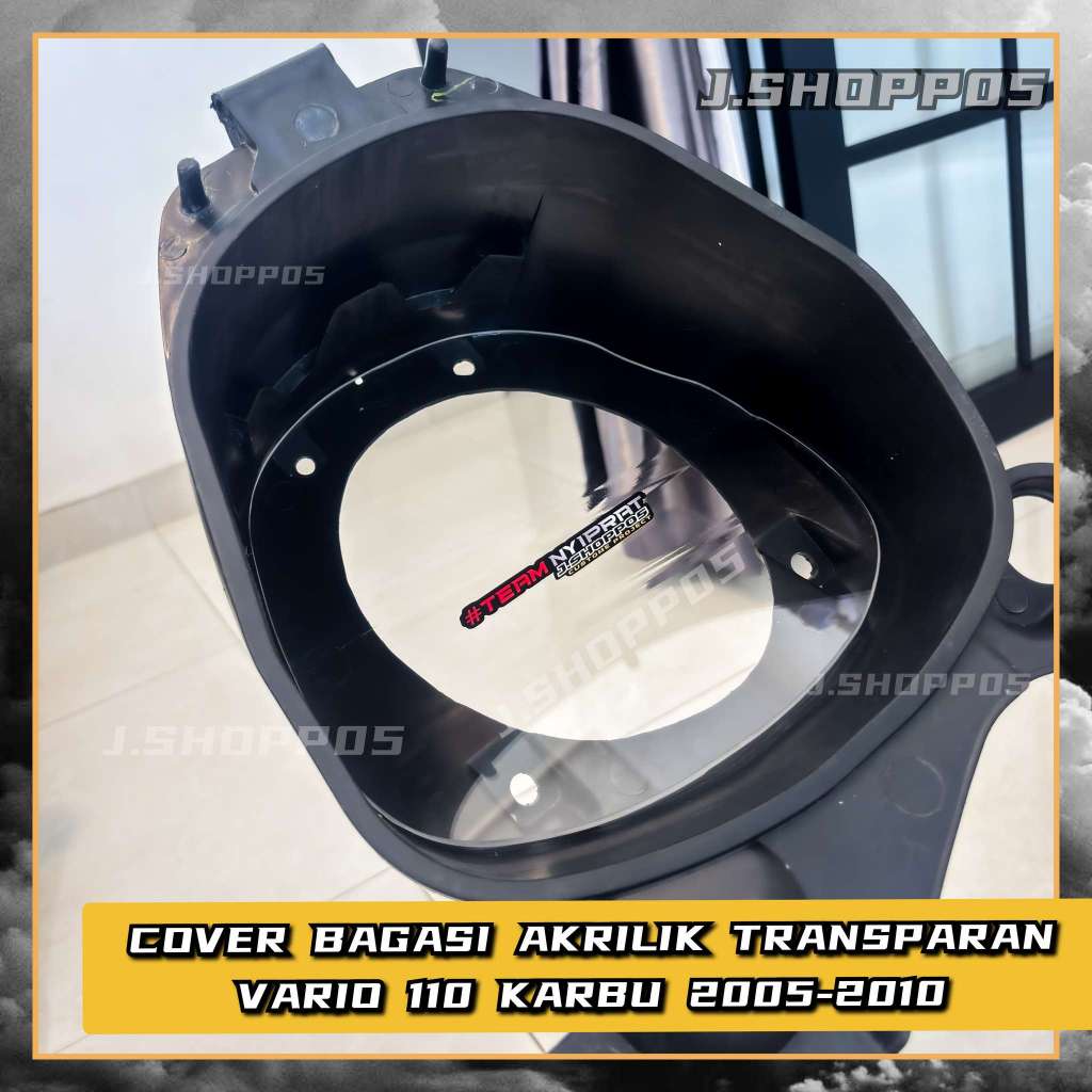 VARIO 110 CARBON LUGGAGE COVER 2005-2010 ACRYLIC LUGGAGE COVER