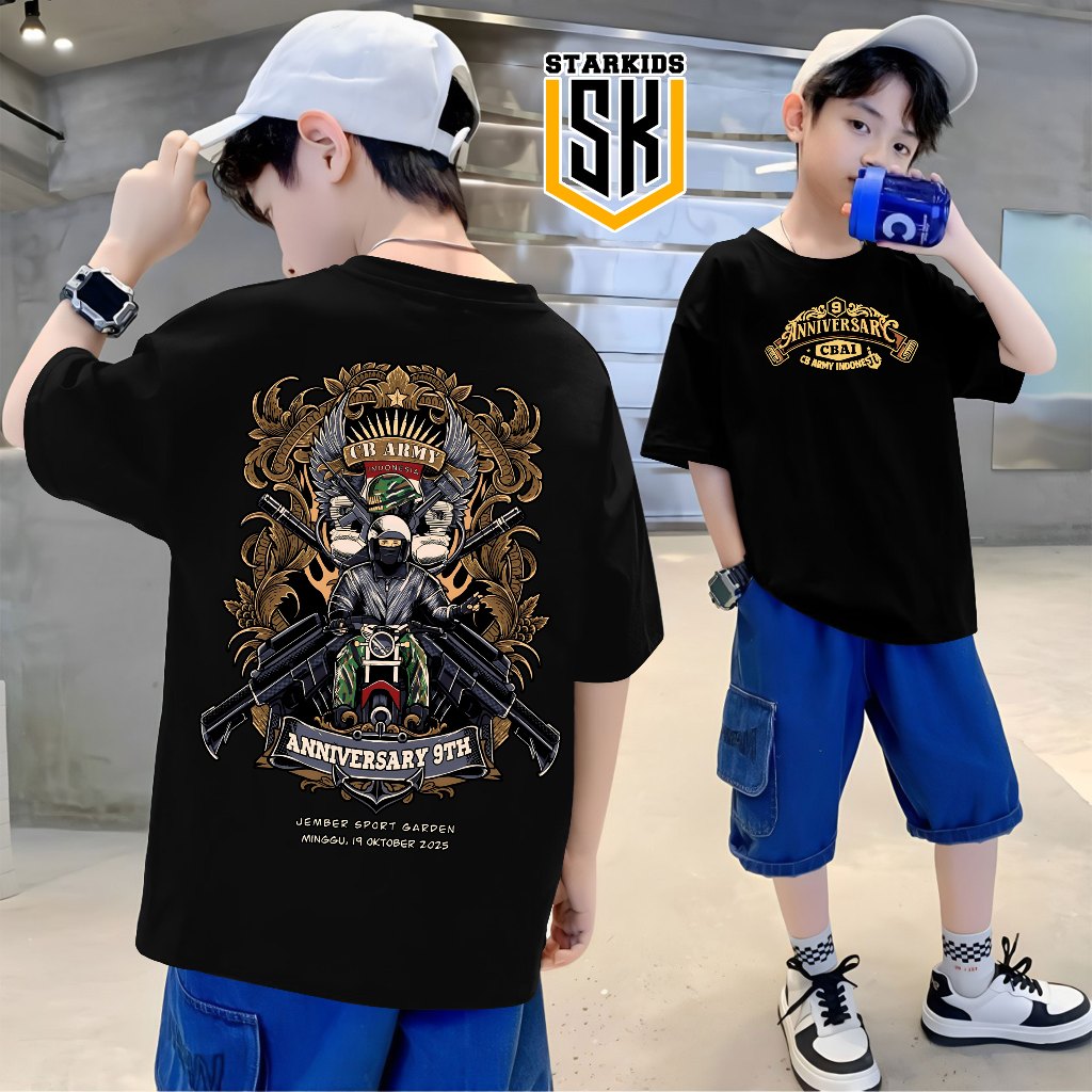 เสื้อยืดเด็กสําหรับ CB ARMY INDONESIA Event JEMBER 19 OCTOBER 2025
