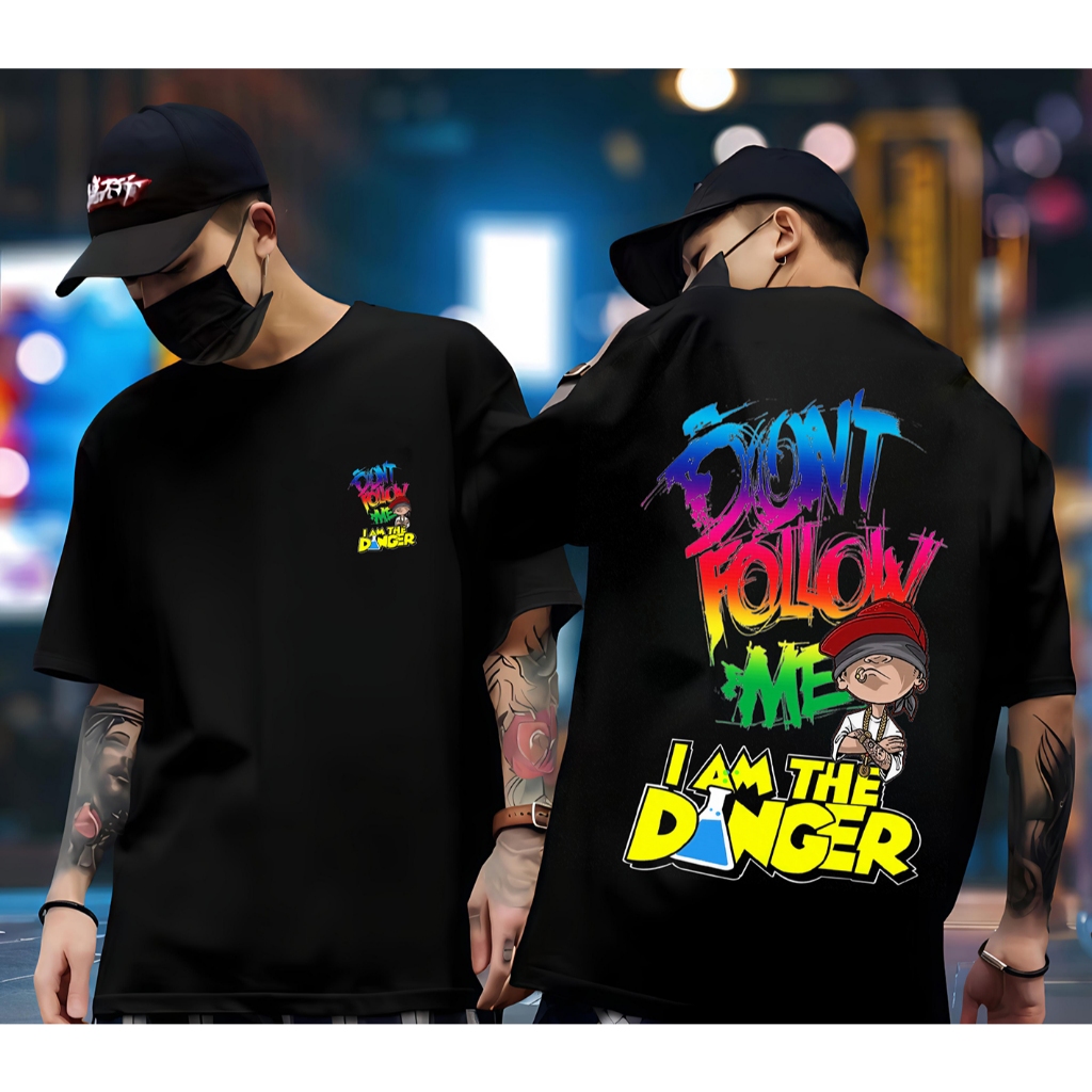 เสื้อยืด SJ_FASHION91 IM DANGER DISTRO เสื้อยืด/ผู้ชายและผู้หญิง/เสื้อยืดพรีเมี่ยม/SINGLE เสื้อยืด/U